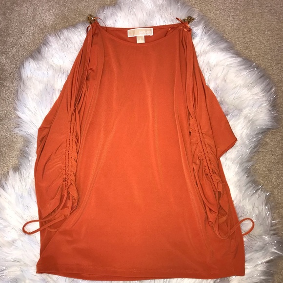 *LIKE NEW MICHAEL KORS Cold Shoulder Top - Picture 7 of 8